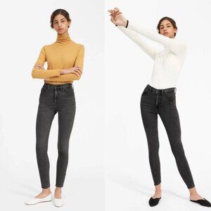 Everlane Authentic Stretch High-Rise Skinny - Cigarette Black